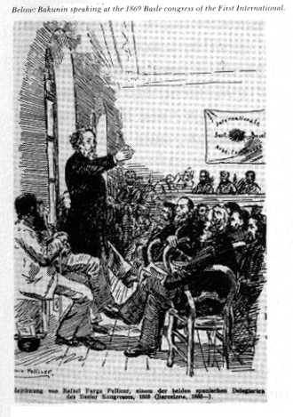 No Congresso da Basiléia, em 1869, a ala federalista se expressa de forma contundente. É a manifestação pública da linha da Aliança, influenciando as seções da AIT nos países mais pobres da Europa.  - Foto: