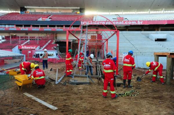 Reformas no Beira-Rio fazem com que Gre-Nal tenha público muito reduzido - Foto:portoimagem.wordpress.com